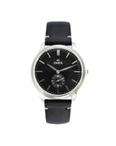 Inex herreklokke med sort rem (40mm)