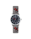 Club Motorsykkel barneklokke med grå rem (27mm)