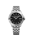 RW Tango Classic herreklokke i stål med sort skive (41mm)