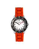Club barneklokke med orange silikon rem (30,5mm)