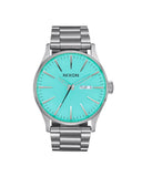 Nixon Sentry herreklokke i matt stål (42mm)