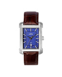 Inex Square herreklokke med sortrem (35,5mm)