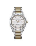 Citizen Eco-Drive dameklokke i tofarget stål (32mm)