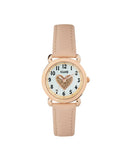 Club Hjerte barneklokke med rosa rem (27mm)