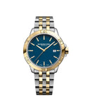 RW Tango Classic herreklokke i tofarget stål med blå skive (41mm)