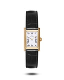Mockberg Timeless dameklokke med sort rem (19x28mm)