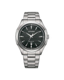 Citizen Classic  Eco-Drive herreklokke i stål med sort skive (41mm)
