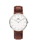 DW Classic St. Mawes Silver herreklokke  (40mm)