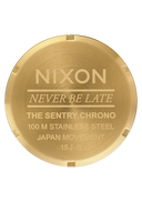 Nixon Sentry Chrono herreklokke i gullfarget stål (42mm)