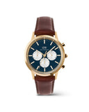 DW Iconic Chrono St.Mawes Panda herreklokke med rem (42mm)