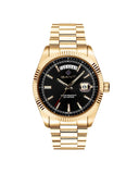 Gant Fairfax Day-date herreklokke i gullfarget stål (41mm)