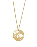 byBiehl Beautiful World halssmykke i gullforgylt sølv (80cm)