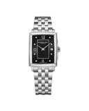 RW Toccata Rectangular Diamond dameklokke i stål (22x28mm)