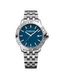 RW Tango Classic herreklokke i stål med blå skive (41mm)