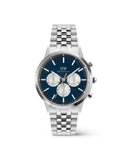 DW Iconic Chrono Arch 5-Link Panda herreklokke i stål (42mm)