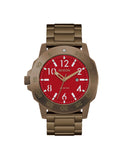 Nixon Smyth herreklokke i bronsefarget stål (44mm)