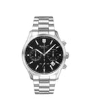 Gant Prestige 206 Chrono herreklokke i stål med sort skive (43mm)