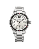 Citizen Automatic herreklokke i stål med sølv skive (40mm)
