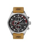 Gant Atlantic City Day-date herreklokke med brun rem (44mm)999