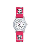 Club Panda barneklokke i mørk rosa (27mm)