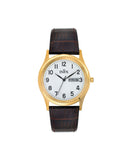 Inex herreklokke med brun rem (38mm)