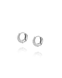 Mockberg Pavé Precious Hoops øreringer i stål (mini)