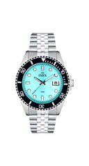 Inex herreklokke i stål (42mm)