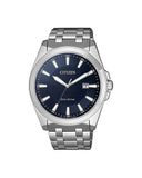 Citizen Eco-Drive herreklokke i stål med blå skive (41mm)