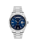 Gant Fairfax Day-date herreklokke i stål med blå skive (41mm)