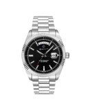 Gant Fairfax Day-date herreklokke i stål med sort skive (41mm)