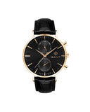 Gant Park Hill II Day-date herreklokke med sort rem (43,5mm)