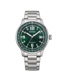 Citizen Automatic herreklokke i stål med grønn skive (40mm)