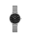 DW Petite Bezel Silver dameklokke (28 mm)