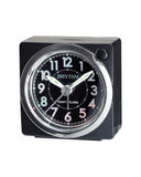 Rhythm sort vekkerklokke med silent move (6x6x4cm)