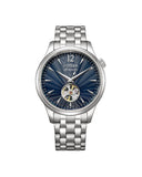Citizen Open Heart Automatic herreklokke i stål med blå skive (40mm)