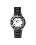 Club barneklokke med sort silikon rem (30,5mm)