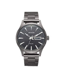 Nixon Sentry Solar herreklokke i mørkegrå stål (40mm)999
