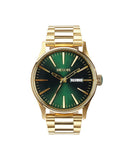 Nixon Sentry herreklokke i gullfarget stål (42mm)