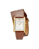 Gant Rhode Island dameklokke med brun dobbel rem (B 24mm)999