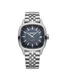 RW Freelancer Automatic dameklokke i stål med blå skive (34x34mm)