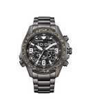 Citizen Promaster Land herreklokke i sortfarget stål (44mm)