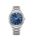 Citizen Platform Eco-Drive klokke i stål med blå skive (38mm)