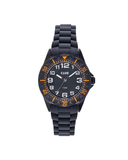 Club barneklokke med sort silikon rem (33mm)