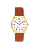 Inex herreklokke i gullfarget alloy (38mm)
