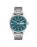 Nixon Sentry Solar herreklokke i matt stål (40mm)
