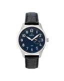 Inex herreklokke med sort rem (42mm)
