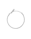 Mockberg Thin Rope armbånd i stål (medium)