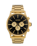 Nixon Sentry Chrono herreklokke i gullfarget stål (42mm)
