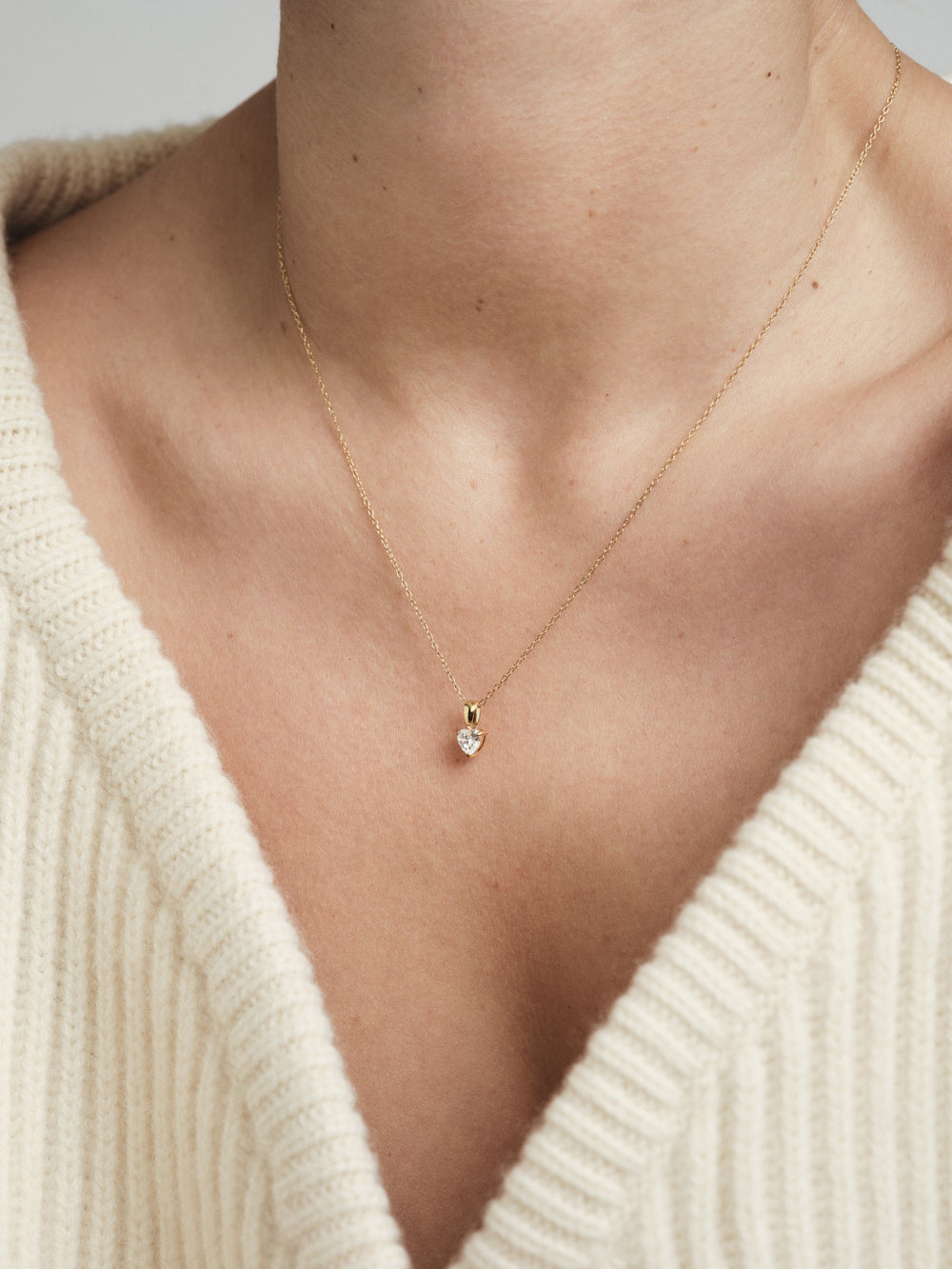 Bonne Necklace Gold - White