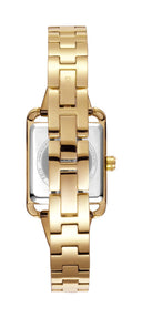 DKNY City Bangle dameklokke i gullfarget stål (22x30mm)